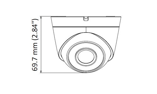 dimensiones camara domo