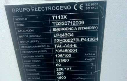 mantenimiento del grupo electrogeno