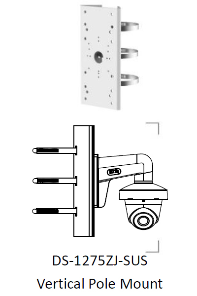 soporte para poste camara domo